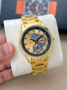 Armani Exchange Gold Multi-Function Men's Watch*