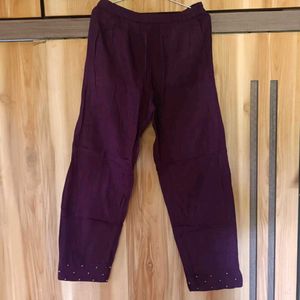 Embellished Purple Kurta