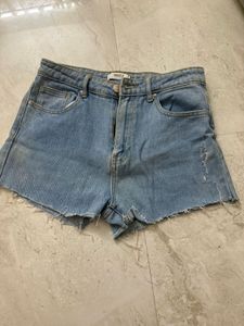 Light Wash Denim Shorts