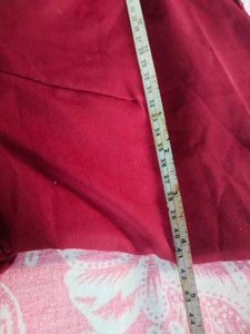 Elegant Red Anarkali Suit Set / three piece sui