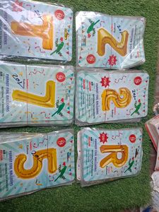 Letter 'O' Gold Foil Balloons n others 7pc