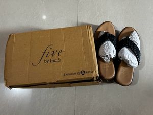 PriceDrop Five By Inc Black Wedges Size UK4/Euro37