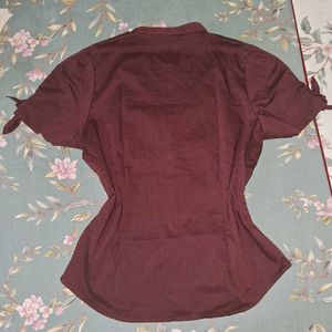 Chic Burgundy Shirt