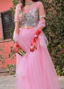 Elegant Pink Lehenga Choli Set