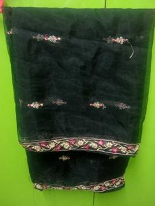 Embroidered Dark black Dupatta