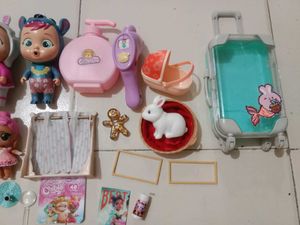 Cry Babies Doll Playset Bundle
