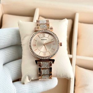 Fossil Women's Rose Gold Watch with Diamonds