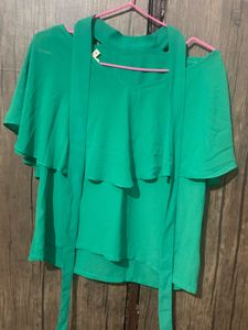 Green Cape Top