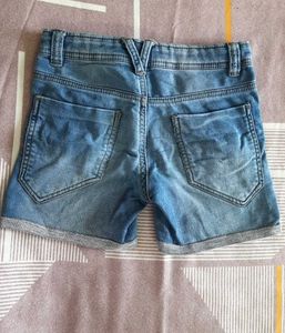 Kid's Blue Denim Shorts
