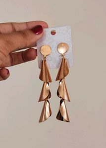 Golden Dangle Earrings