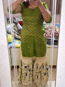 Short kurti garara set