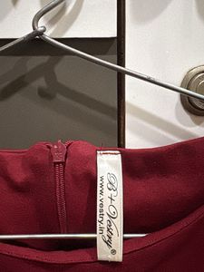 Chic Sleeveless Maroon Dress