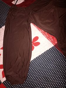 Cut Out Dark Brown Knee Length Dress