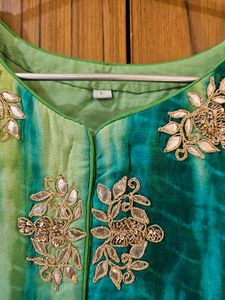 Designer Green Full Suit Set
