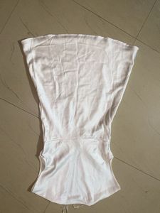 White Satin Tie-Front Mini Dress (zara inspired)