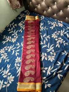 Brown Silk Paithani Saree with blouse