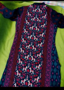Multi Colour Printed Kurti