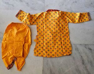 Krishna Dress-  Printed Kurta Dhoti Set