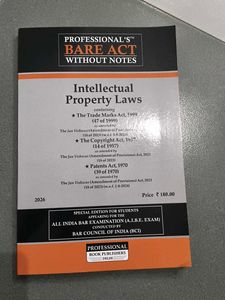 Intellectual Property Laws Bare Act