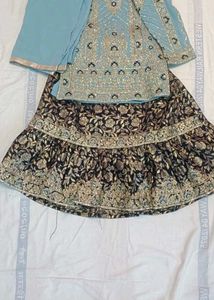 girls farshi shrara set