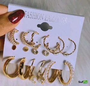 Combo set of 9 Stylish Earrings with latest design