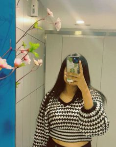 Stylish Black & White Knit Sweater