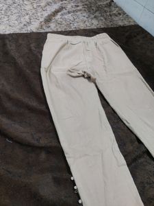 Beige Colour Pant For Women