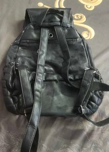 Chic Quilted Faux Rexine Backpack