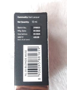 Myglamm manish Malhotra Nail Lacquer Blonde muse 5