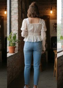 Elegant Puff Sleeve Top