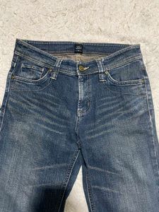Flared Blue Denim Jeans