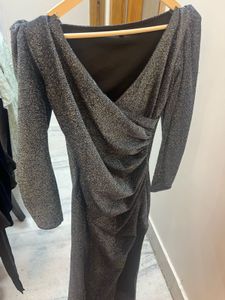 Sparkling Blue Long Sleeve Gown