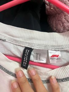 H&amp;M Oversized F1 Graphic Tee