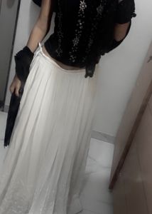 Elegant Black Beaded Corset Top RARE Y2K
