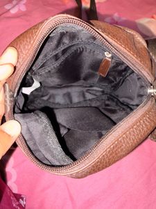 Brown Leather Crossbody Bag