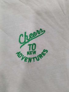 white colour block shirt