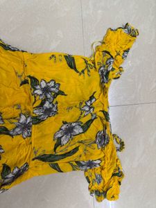 Sunshine Floral Off-the-Shoulder Maxi Dress with B
