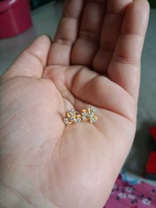 Charming Heart Stud Earrings gold 22crt