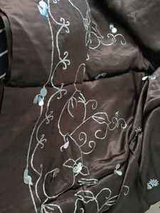 Embroidered Brown Lehenga with 2.5 meter flare