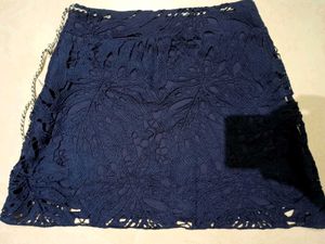 Navy Blue Lace Skirt (offer price for limited time