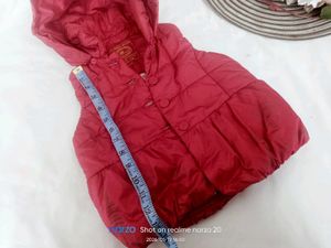 Girls Hooded Padded Vest