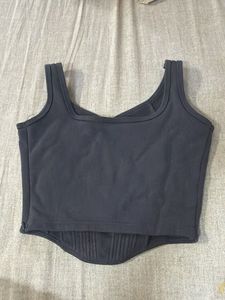 Stylish Grey Corset Top
