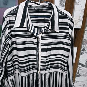 Chic Striped 🅰️Long Sleeve Tunic Top