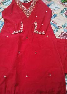 Red &amp; Gold Dupatta