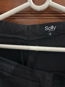 Allen Solly Black Formal Trousers