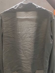 Lightweight Beige Button-Up Shirt