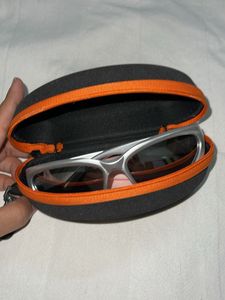 futuristic Silver Wrap Sunglasses