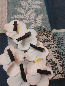 Vibrant Plumeria Hair Clips - Set of 6