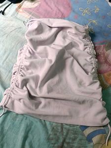 Lavender Ruched Tube Top