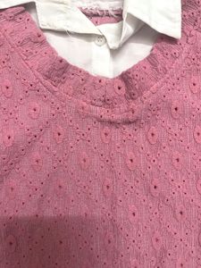 Chic Pink Knit Vest